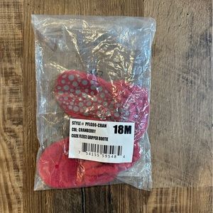 Zutano booties new with tags red Christmas never worn size 18mo